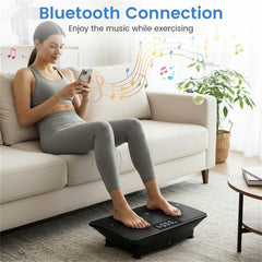 Black Berry Charmz full body vibration plate exercise machine with digital display and sturdy platform for fitness workouts