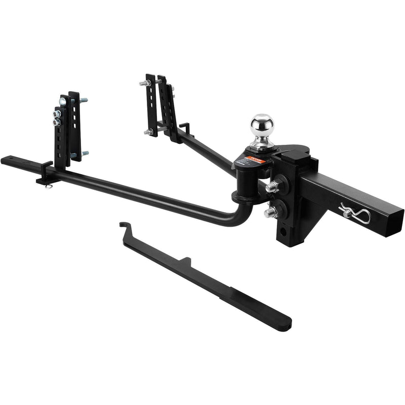 Berry Charmz weight distribution hitch kit for gym accessories, 1,000 lbs capacity, showing the hitch components and setup.