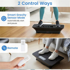 Black Berry Charmz Vibration Platform Exercise Machine showing a full-body vibration plate with control panel and textured surface.