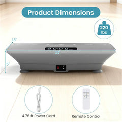 Gray Berry Charmz full body vibration plate exercise machine with textured platform for whole-body workouts.