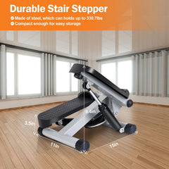 Mini fitness stair stepper for women by Berry Charmz, showing a compact exercise stepper with textured stepping surface.