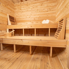 Dundalk Leisurecraft 4-Person Canadian Timber Luna Cube Sauna by SAKSBY WHOLESALE