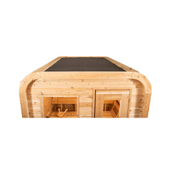Dundalk Leisurecraft 4-Person Canadian Timber Luna Cube Sauna by SAKSBY WHOLESALE