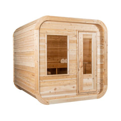 Dundalk Leisurecraft 4-Person Canadian Timber Luna Cube Sauna by SAKSBY WHOLESALE