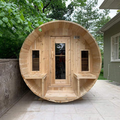 Dundalk Leisurecraft 6-Person Canadian Timber Tranquility Barrel Sauna by SAKSBY WHOLESALE