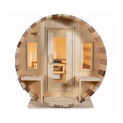 Dundalk Leisurecraft 6-Person Canadian Timber Tranquility Barrel Sauna by SAKSBY WHOLESALE