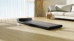Foldable KingSmith WalkingPad A1 Pro treadmill for under desk use, showing sleek black design and compact size.