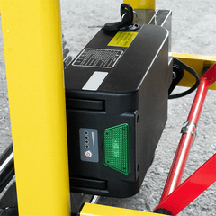 Electric stair climbing wheelchair lift by Dynamic Fluid Fitness, designed for elderly and handicap use, with battery power and sturdy build.