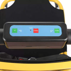 Electric handicap stair climbing wheelchair lift controller for elderly EMS mobility aid by Dynamic Fluid Fitness.