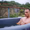 EZLIFE durable oval cold plunge bath by Supply Chain Sources LLC with insulated cover, designed for one person, no jets.