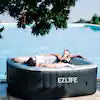 Supply Chain Sources LLC PH50015 LED 6-person inflatable hot tub with aqua jets, cover, repair kit, ground pad, filter, and hose.