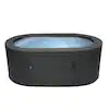 Supply Chain Sources LLC Serenity 2-Person Cold Plunge Hot Tub with aqua jets, foam walls, and oval exterior in the image.