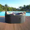 Serenity 2-Person Cold Plunge Hot Tub by Supply Chain Sources LLC with aqua jets, oval shape, foam walls, exterior textilene, 120-gallon capacity