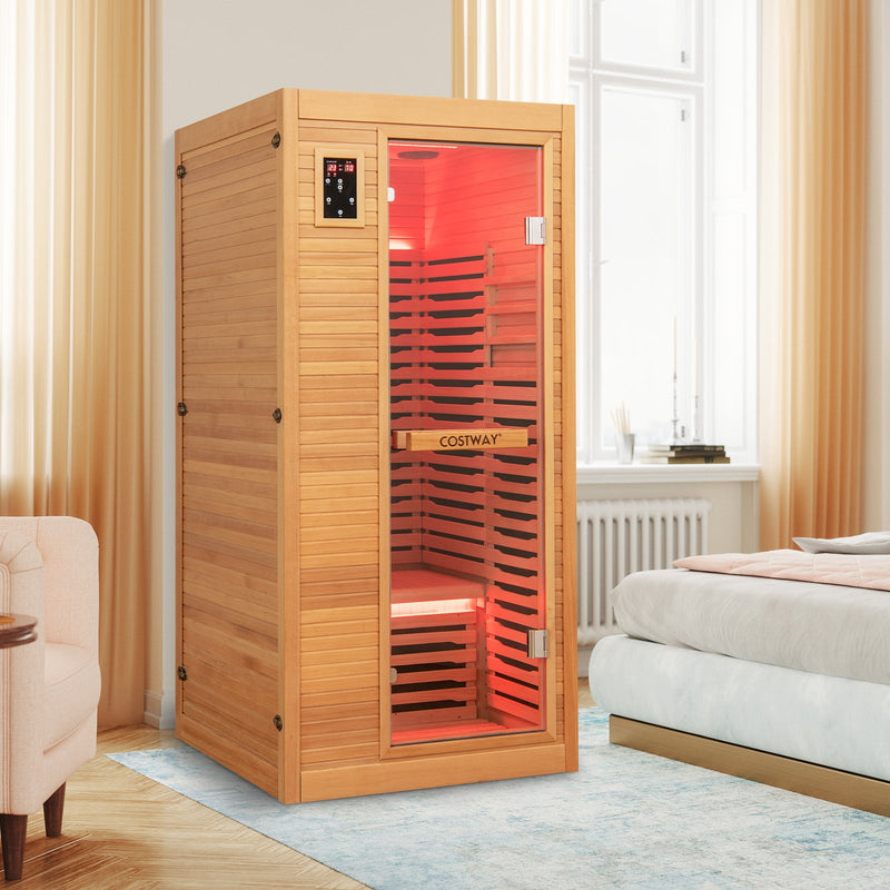 Far Infrared Wooden Sauna Room for 1-2 person by Gamba Beauty
