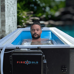 Fire Cold Plunge All In One Plunge tub for cold immersion therapy, featuring a sleek design and sturdy construction.