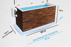 Fire Cold Plunge All In One Cold Plunge tub with sleek design and smooth surface for cold water therapy.