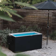 Fire Cold Plunge All-In-One Cold Plunge tub with sleek design and durable build for cold water immersion therapy.