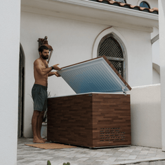 Fire Cold Plunge All In One Cold Plunge tub with sleek design and sturdy build, suitable for cold water immersion therapy.