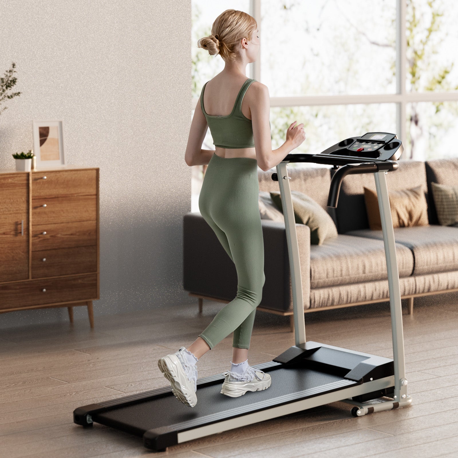 SP38000US-BK Folding Treadmill by DirectDeals
