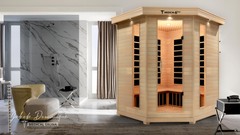 6 Person Indoor Infrared Full Spectrum Sauna by Modern Reform