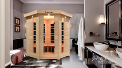 6 Person Indoor Infrared Full Spectrum Sauna by Modern Reform