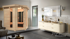 6 Person Indoor Infrared Full Spectrum Sauna by Modern Reform