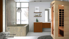 Person Home Full Spectrum Infrared Sauna Medical 4 by Modern Reform