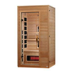 Golden Designs FS DYN-6006-03 Martin full spectrum near zero EMF far infrared sauna for 1-2 persons, modern design and premium features