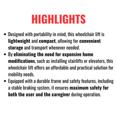 Dynamic Fluid Fitness electric stair climber wheelchair for elderly and handicap with sturdy design and safety features.