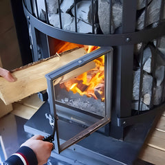 WKLE20GM Harvia GreenFlame Legend 240 Wood Sauna Stove by SAKSBY WHOLESALE