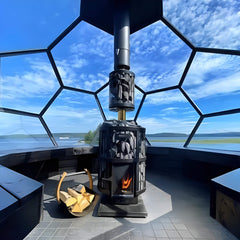 WKLE20GM Harvia GreenFlame Legend 240 Wood Sauna Stove by SAKSBY WHOLESALE