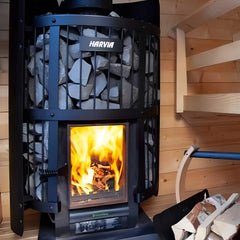 WKLE20GM Harvia GreenFlame Legend 240 Wood Sauna Stove by SAKSBY WHOLESALE