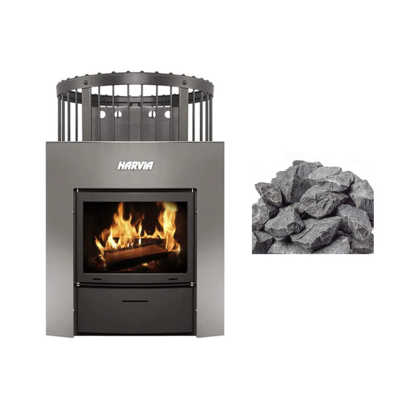 WKLE36DUOM Harvia Legend Duo Wood Burning Sauna Stove/Fireplace Combo by SAKSBY WHOLESALE