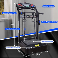 SAKSBY Wholesale heavy-duty 400LBS whole body vibration plate workout machine with control panel and sturdy frame.