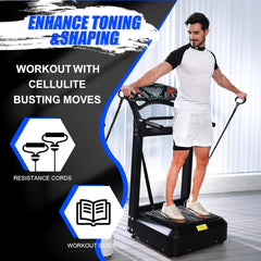 SAKSBY WHOLESALE heavy-duty 400LBS whole body vibration plate exercise machine for toning and shaping workouts.