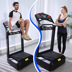 Rovix heavy-duty 400LBS whole body vibration plate workout machine by Saksby Wholesale for full-body fitness exercises.
