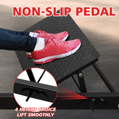 Rovix Heavy-Duty Steel Hip Thruster by Saksby Wholesale with non-slip handles and foam padding for exercise and strength training.