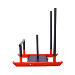 SAKSBY Wholesale Rovix heavy-duty iron weight training sled for muscle building, shown from the left view on exercise machines.