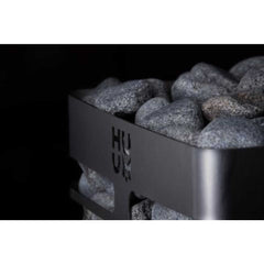 SAKSBY WHOLESALE Huum Cliff Mini 4 3.5KW electric sauna heater with stone view, compact and powerful for home saunas
