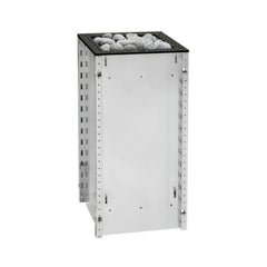 SAKSBY WHOLESALE Huum Core BK/ST sauna heater, 6.5kW and 10.5kW models, full view of black and silver sauna heater.