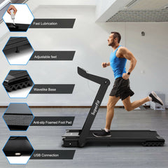 SP37615DK 4.0HP Foldable Electric Treadmill by DirectDeals