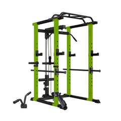 SAKSBY WHOLESALE iFast adjustable home gym power cage with pull-up bar and barbell rack, supports up to 1000 lbs.