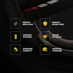 Iron Neck 3.0 Pro neck strength and therapy device with free weights, designed to improve neck stability and mobility.