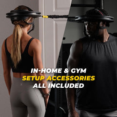 Iron Neck 3.0 Pro neck strength and therapy device with free weights for muscle training and rehabilitation.