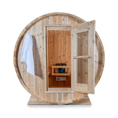 Dundalk Leisurecra ft Harmony Barrel Sauna-3 Full Spectru 84-INCH 4-PERSON by SAKSBY WHOLESALE