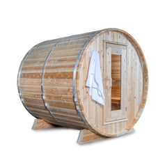Dundalk Leisurecra ft Harmony Barrel Sauna-3 Full Spectru 84-INCH 4-PERSON by SAKSBY WHOLESALE