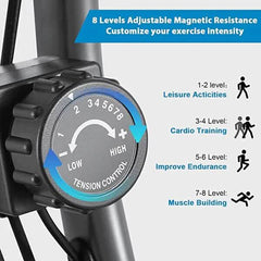 Maxkare MK-4012 Exercise Bike with Arm Resistance Bands by DailySale