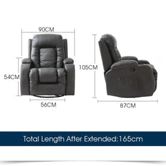 Levede Electric Massage Chair Zero Gravity Chairs Recliner Full Body by Trustymall
