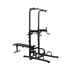 SAKSBY Wholesale Rovix Power Tower exercise machine with dip station, pull-up bar, and adjustable height for home gyms.