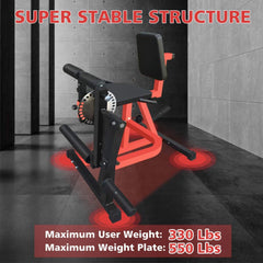 Rovix Premium 3-in-1 adjustable leg extension and curl machine by Saksby Wholesale for lower body strength training.